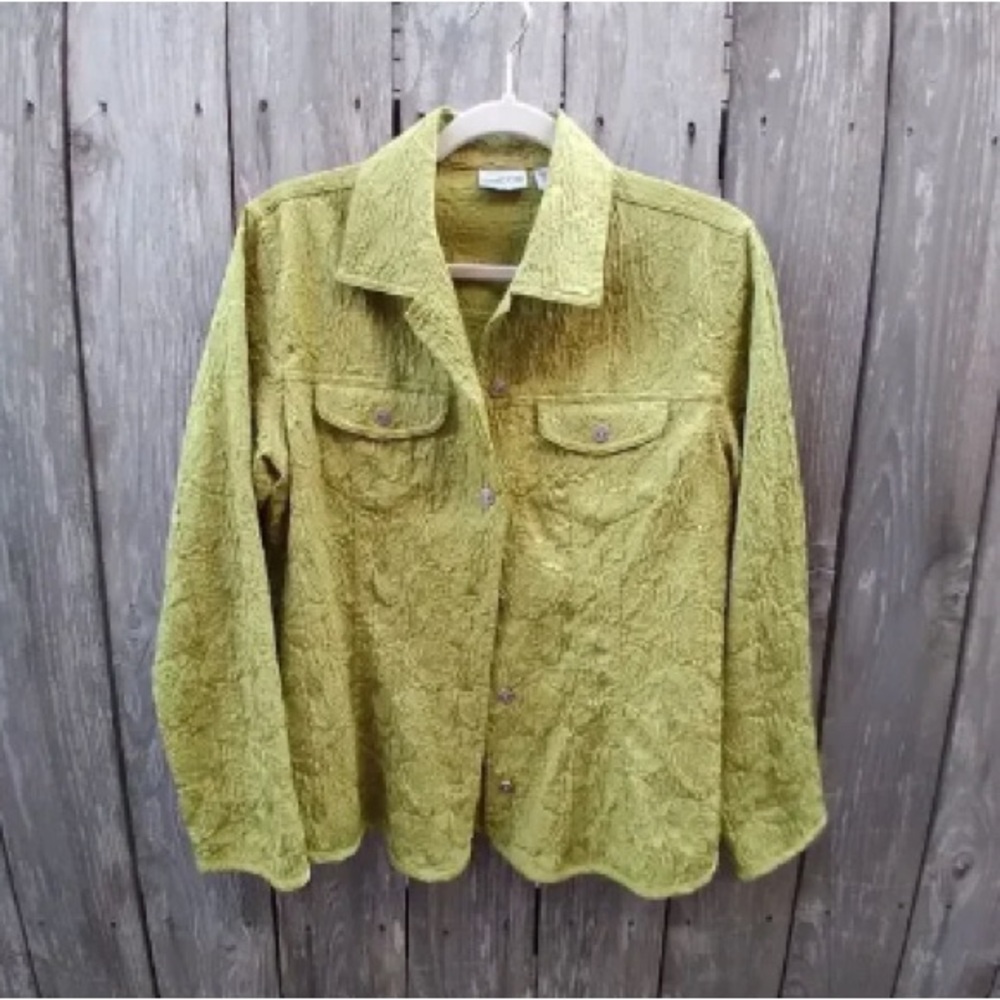 Stylish Olive Green Women's Jean Jacket